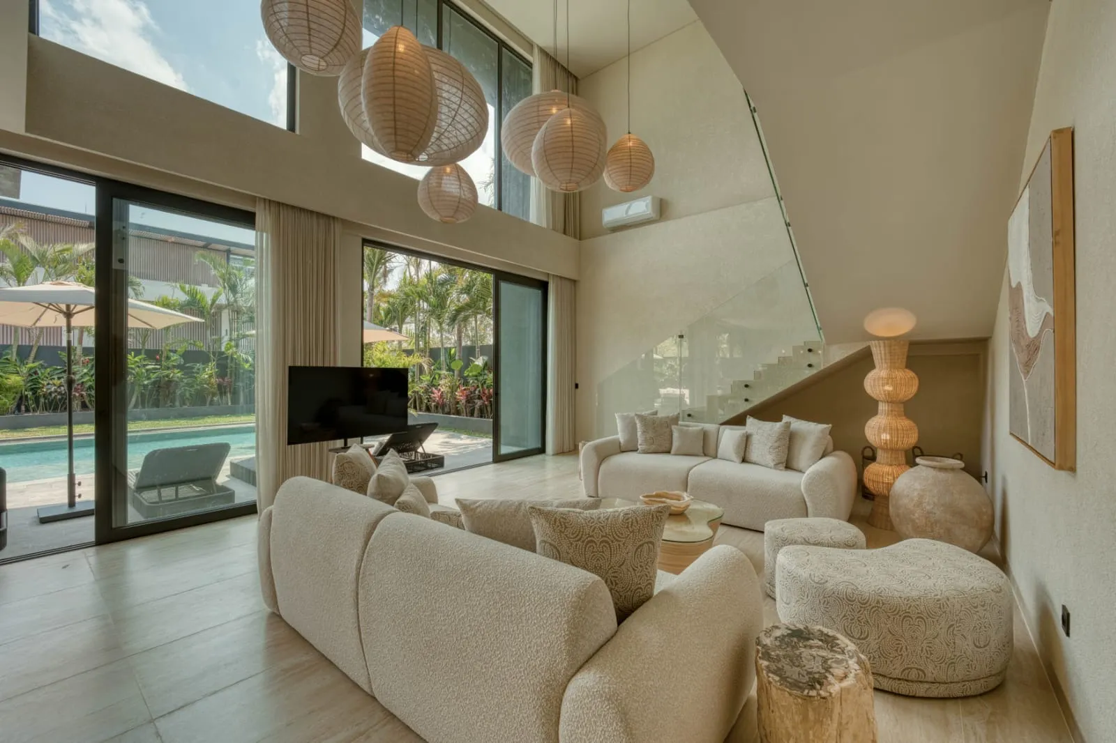 Double-height living room